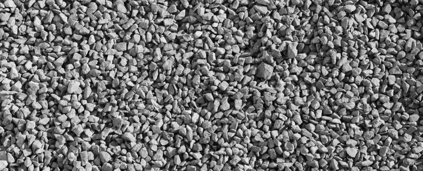grey and white gravel base